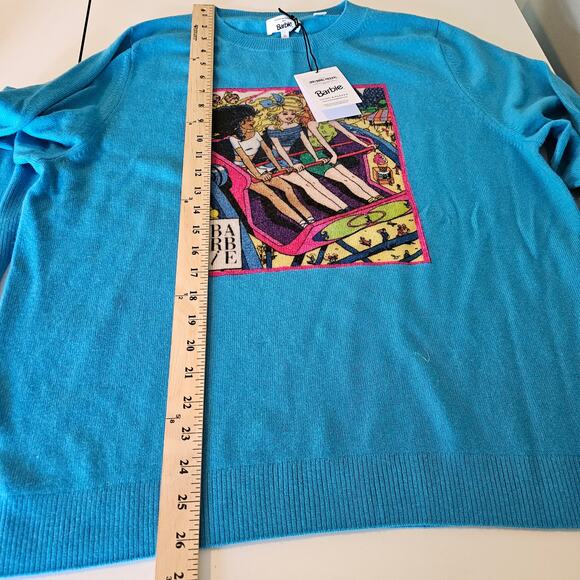 Chinti & Parker x Barbie Rollercoaster Sweater Wool Cashmere Size XXL NWT - Picture 9 of 10